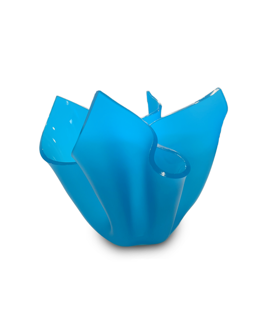 Aqua Satin Flower Bloom