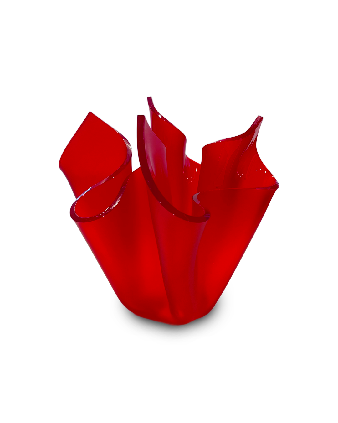 Red Satin Flower Bloom