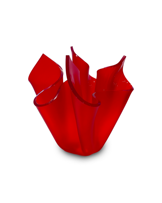 Red Satin Flower Bloom