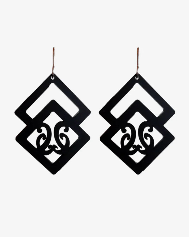 Synergy Earrings Black