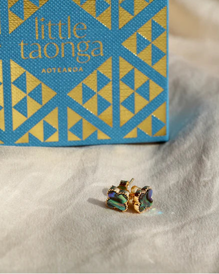 Clover Paua Studs