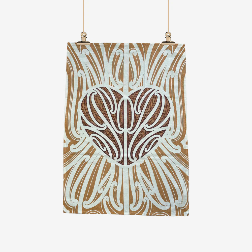 Tea Towel - Ngakau Heart