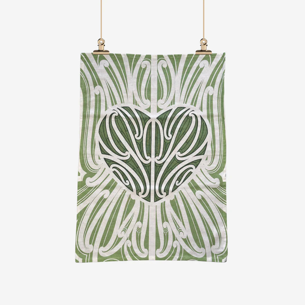 Tea Towel - Ngakau Heart