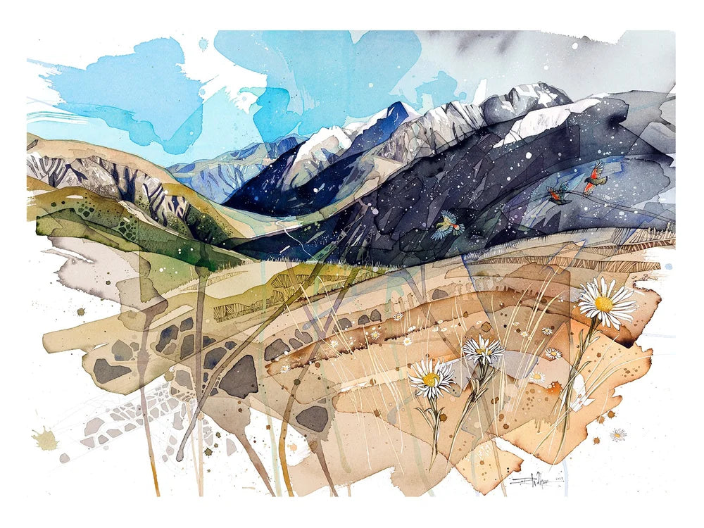 Southern Alps Landscape (Phipps Peak at Arthur's Pass)