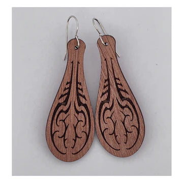 Wooden Patu Earrings
