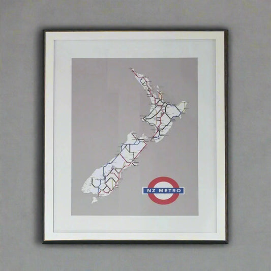 NZ Metro Print Framed