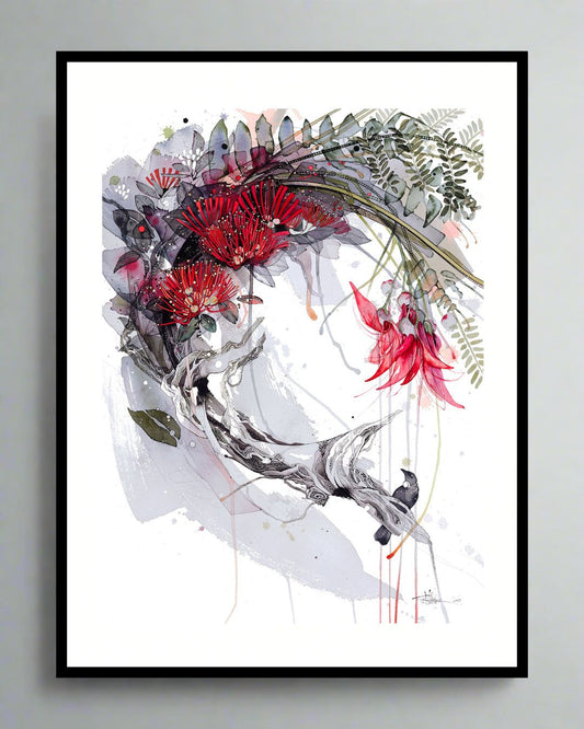 Pōhutukawa Loop - Original Painting