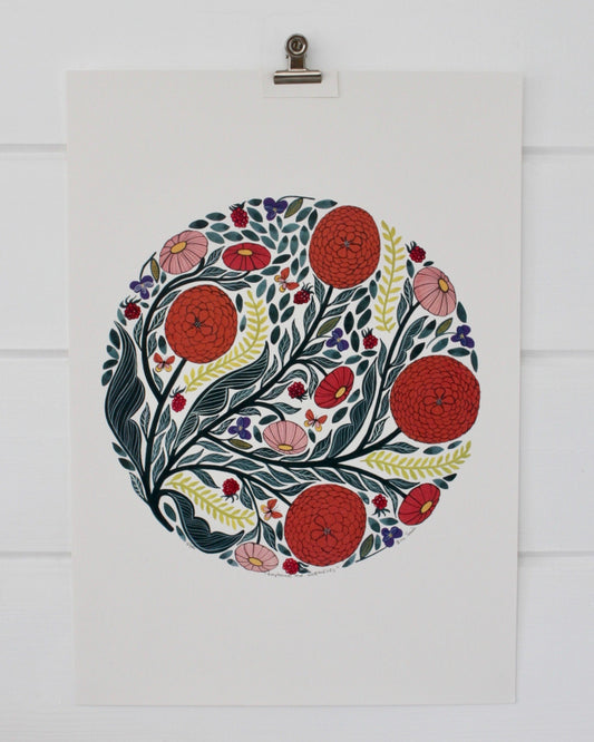 Raspberries and Butterflies