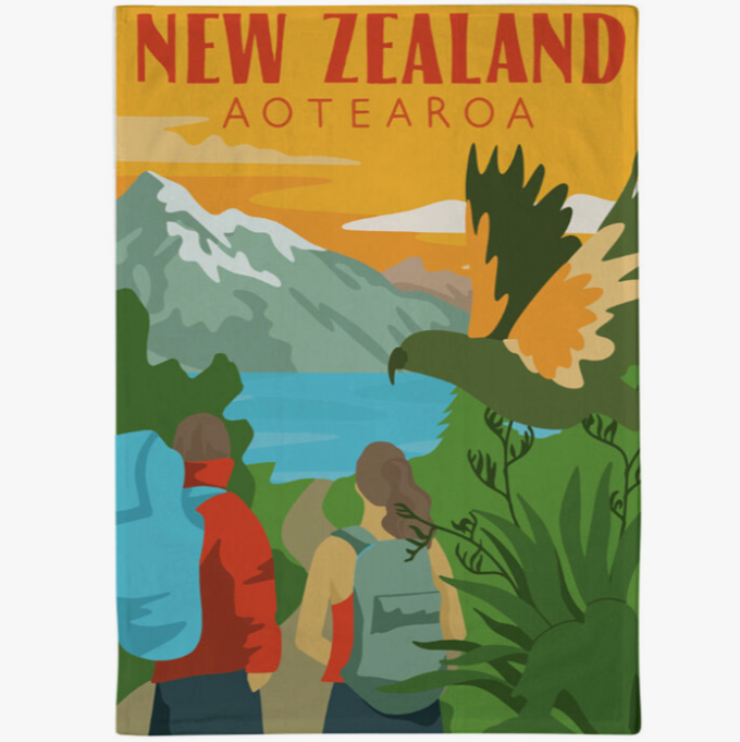 South Island Tramping Tea Towels