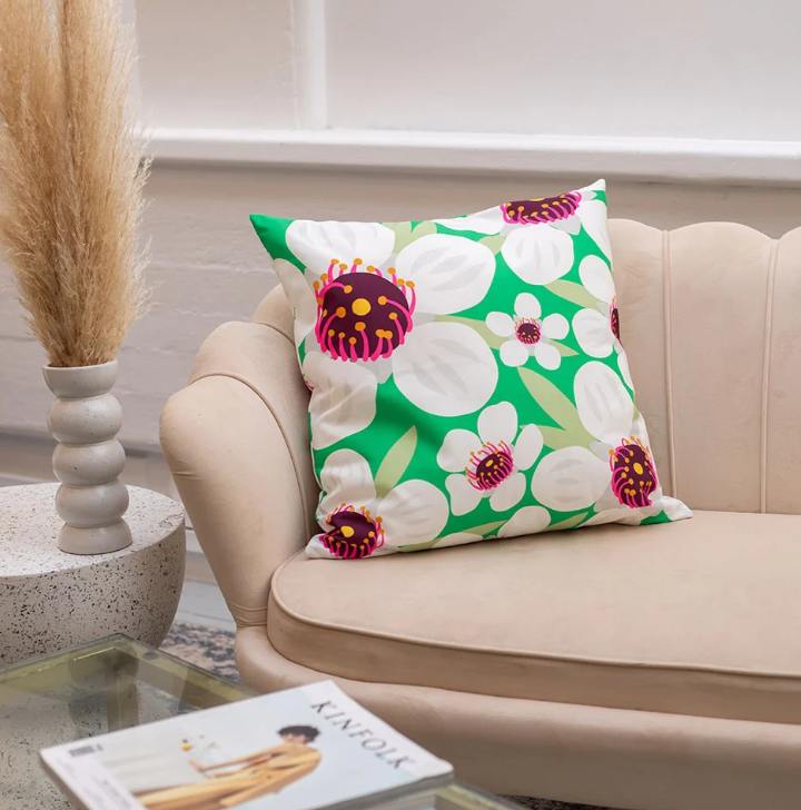 Bright Botanical Manuka Cushion Cover