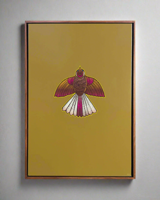 Nga Tamariki - Pīwakawaka - Original Painting