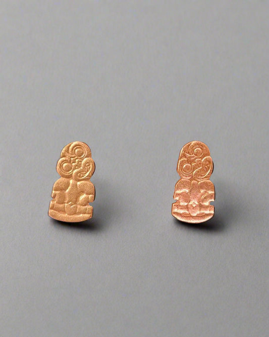 Tiki Half Penny Stud Earrings