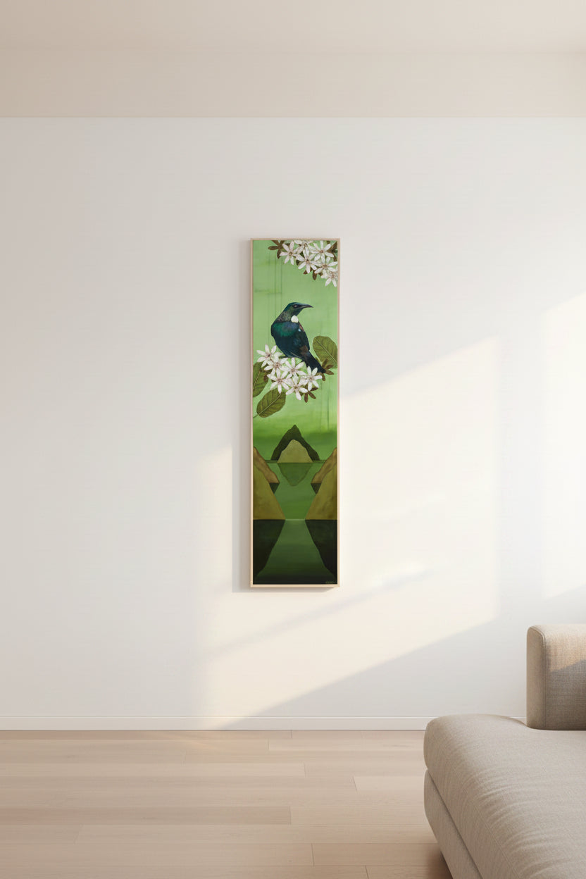 Box Frame - Tui in the Sky Flowers