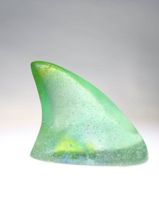 Glass Shark Fin "Verdant"