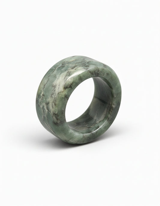 Dark Inanga Pounamu Ring