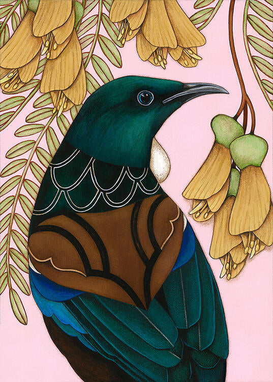 Box Frame - Tui And Kowhai