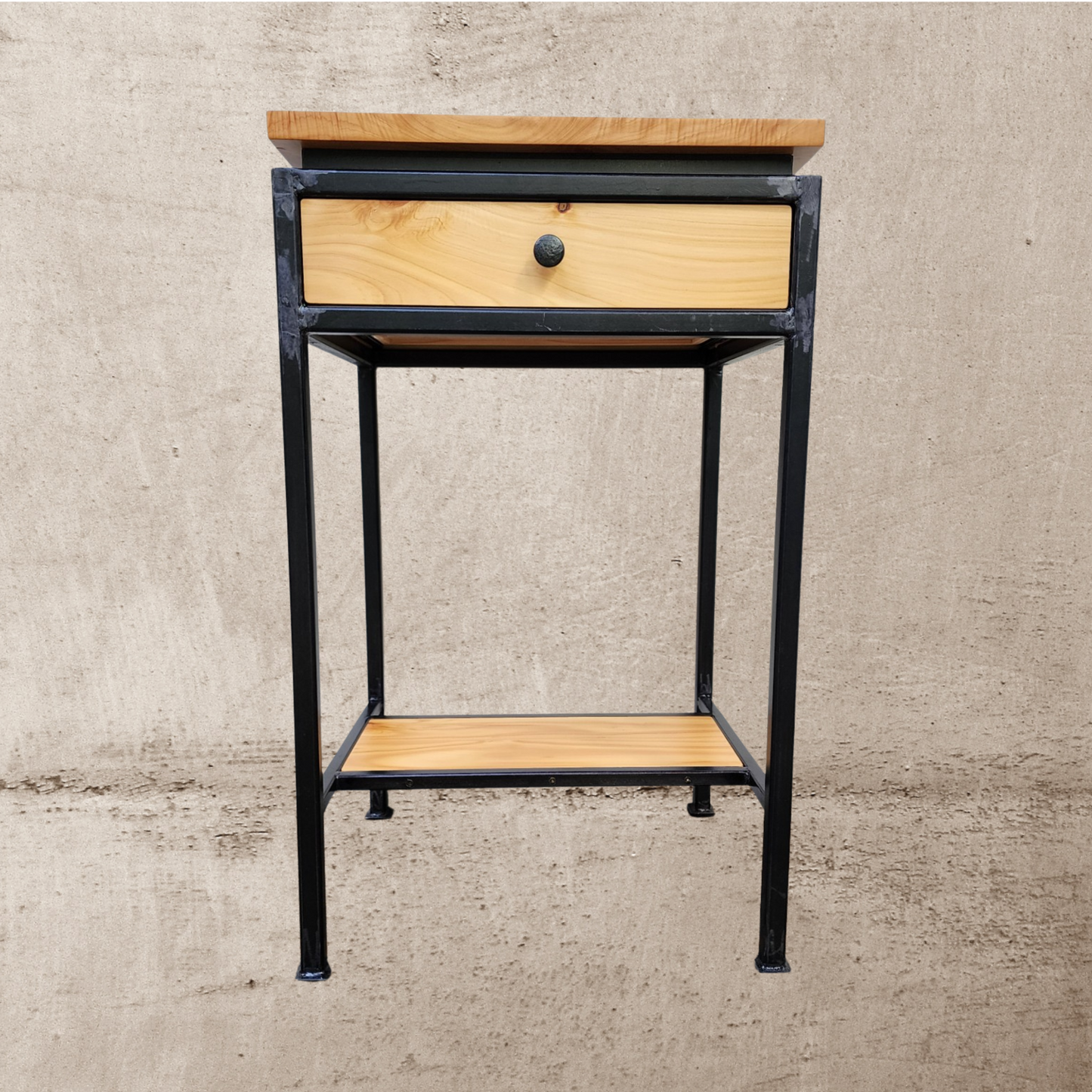 Steel Macrocarpa Side Table