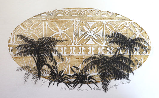 Into the Bush Ponga - Unframed Print