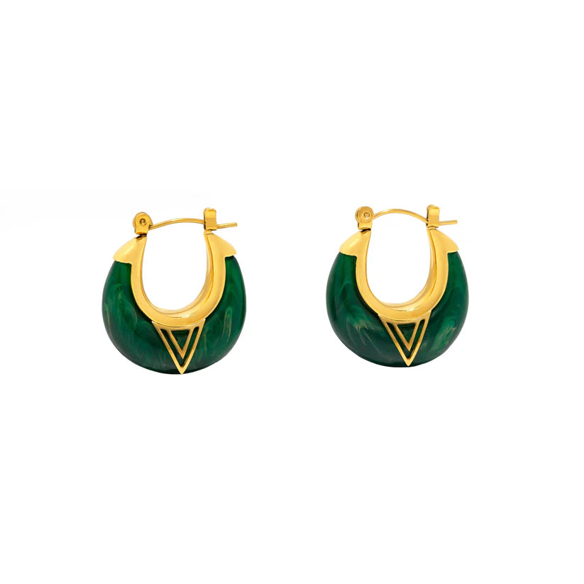 Niho Taniwha Hoop Earrrings