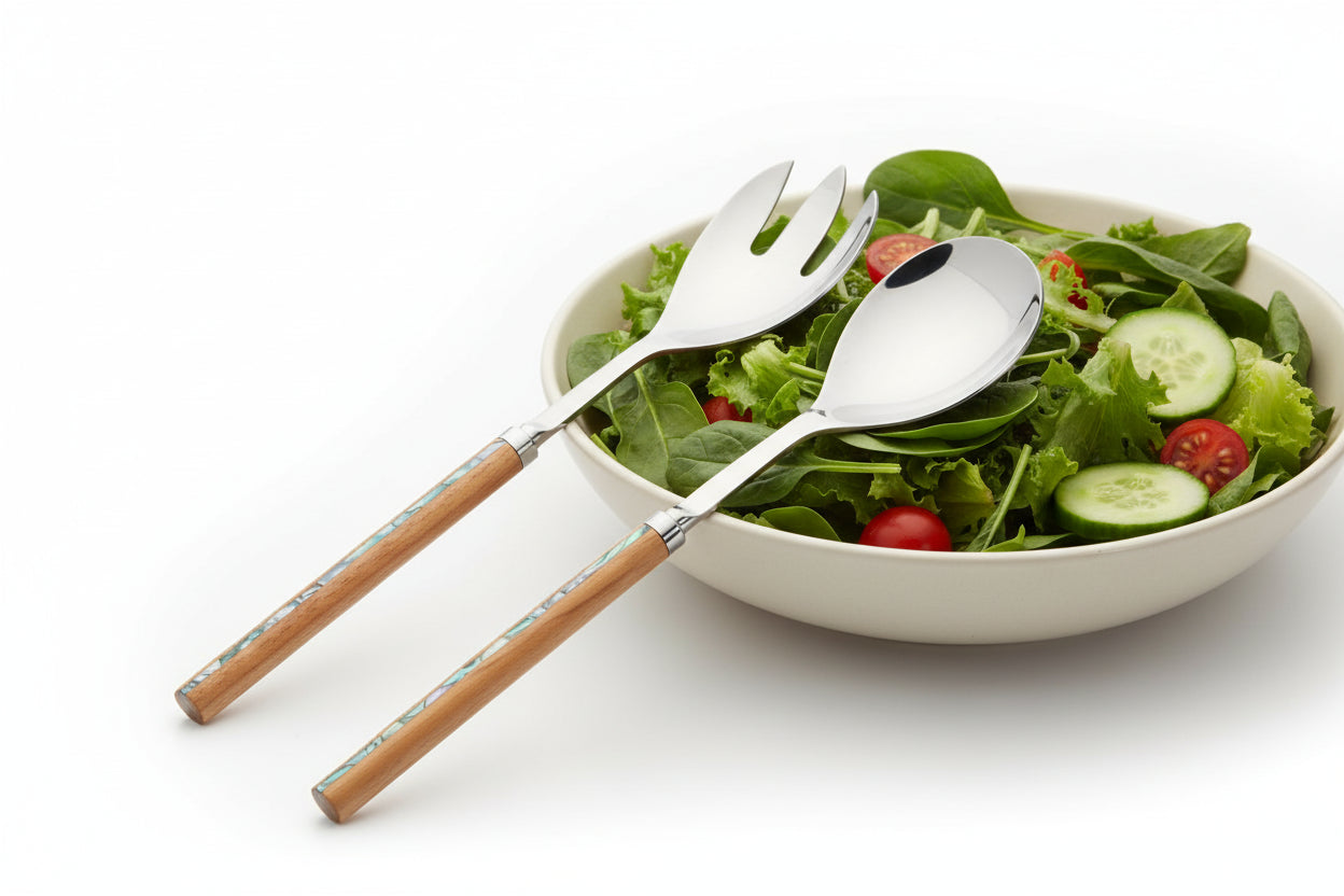 Rimu & Paua Salad Servers