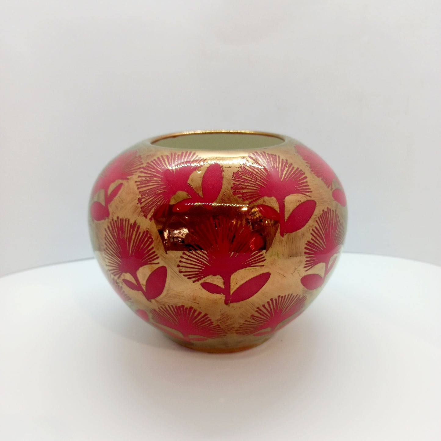 Pohutukawa small round Vase