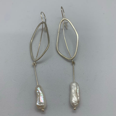 Pearls Hook Earrings