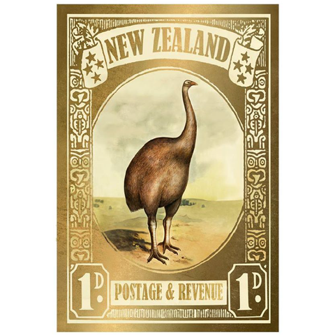 Moa Stamp - Gold