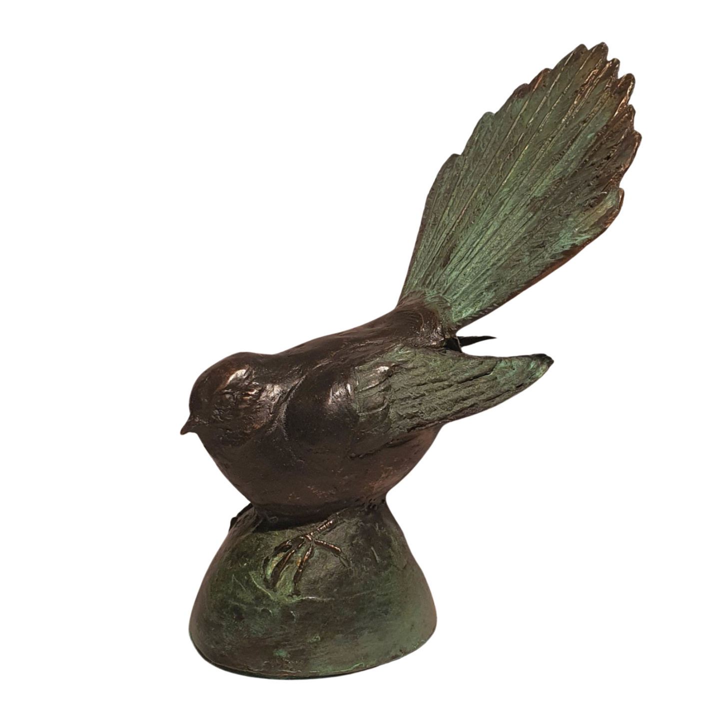 Fantail - Pīwakawaka bronze sculpture