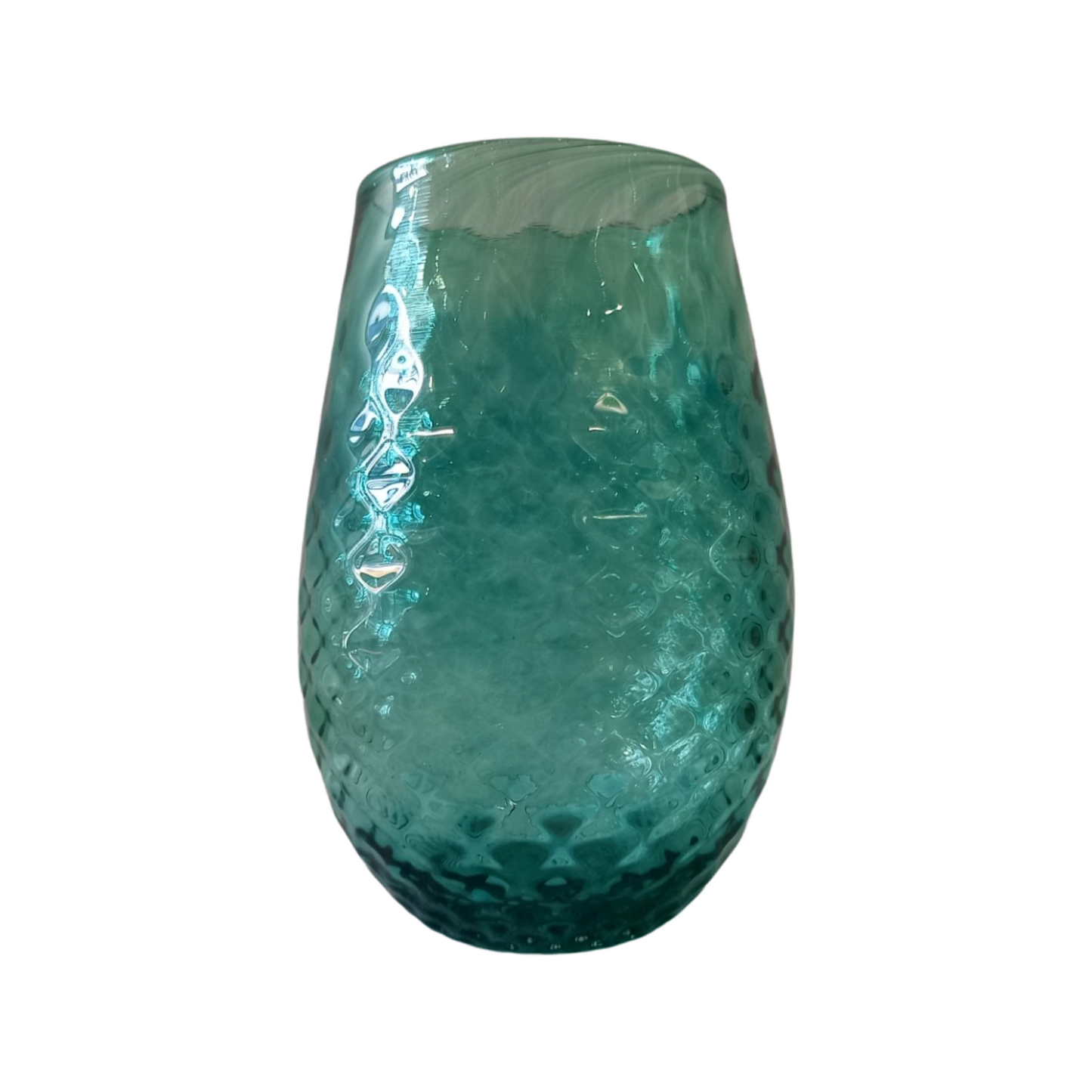 Stemless Dimpled wine glass
