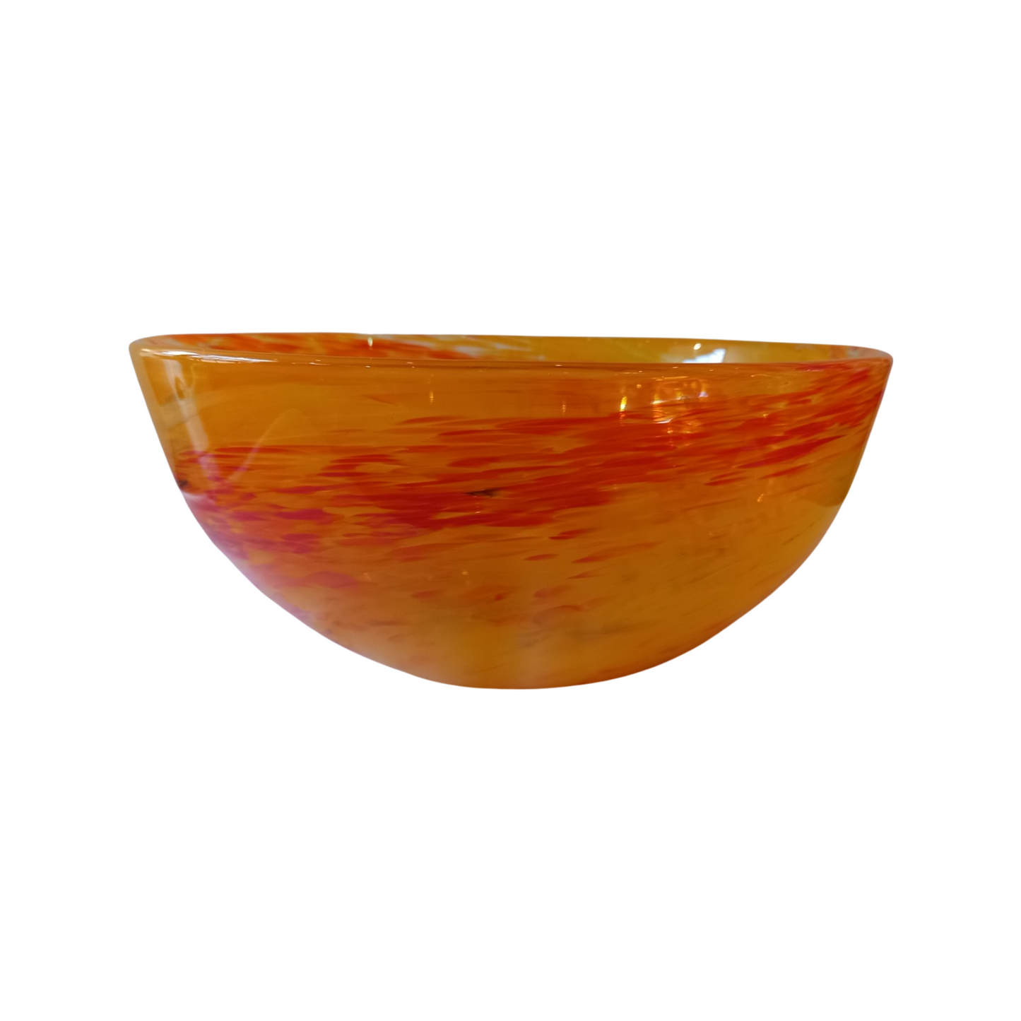 Orange flame bowl
