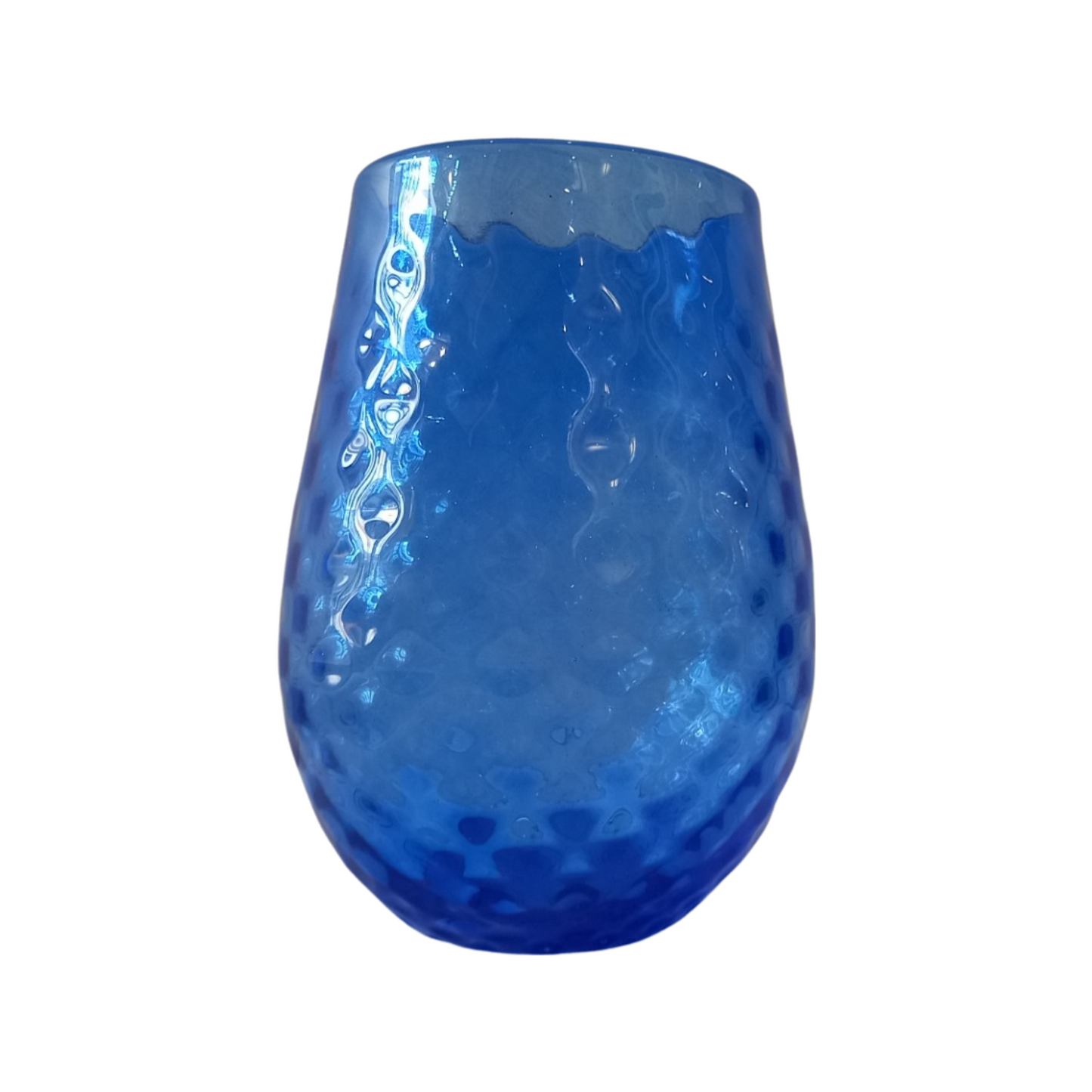Stemless Dimpled wine glass